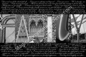 photography from Walt Disney World. It has typography full of quotes ...