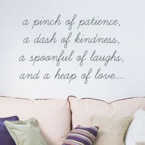 homepage > NUTMEG > ‘A PINCH OF PATIENCE’ QUOTE WALL STICKER