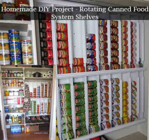 canned food storage rack