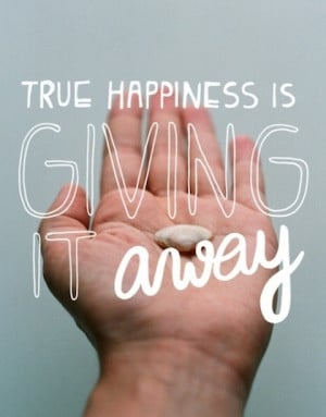 giving it away giving back picture quote