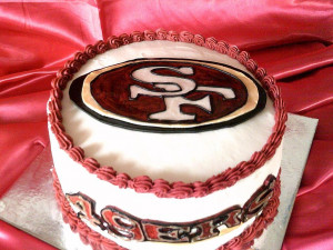 SAN FRANCISCO 49ERS CAKE