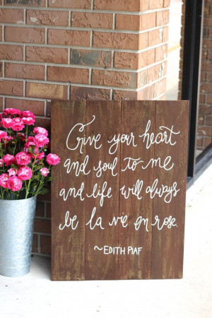 Rustic Wooden Wedding Sign - Keepsake Sign - Love Quote Sign