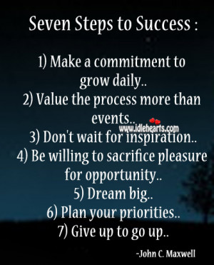 Seven Steps to Success :