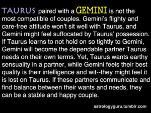 The Astrology Guru - Gemini compatibility with Taurus