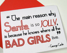 Holiday Card - Naughty Christ mas Greeting - Humorous George Carlin ...