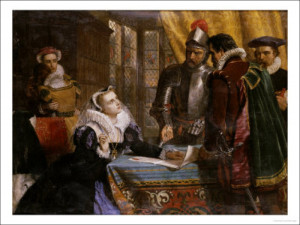 The Forced Abdication of Mary Queen of Scots (1542- 1587) at Lochleven ...