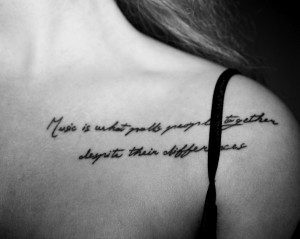 Shoulder Quote Tattoos – Designs and Ideas