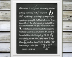 Chalkboard Typography Subway Charle s Spurgeon Quote 8x10 Art for ...