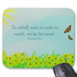 Precious Moments Butterflies Quote Mouse Pads