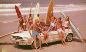 California beach party in the mid-60s, after the Beach Boys took ...