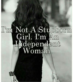 Independent woman