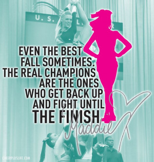 even though I'm not a cheerleader I like this quote