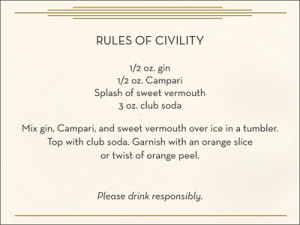 Rules of Civility Giveaway