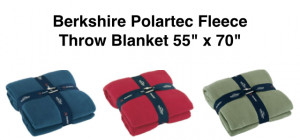 Berkshire Polartec Fleece Throw Blanket 55″ x 70″
