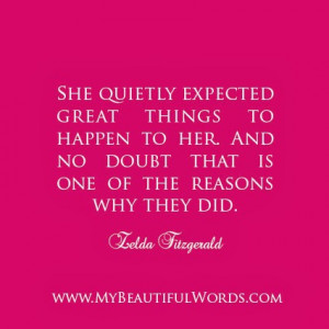 Expect Great Things...