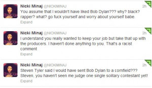 Nicki Minaj Spazzes On American Idol Judge Steven Tyler For Racist ...