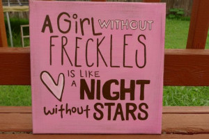 ... freckles this would be great for a girls room 