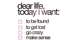 Dear life...