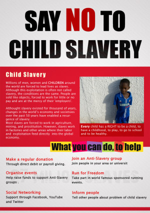 Say No to Child Slavery by EmaqRaq