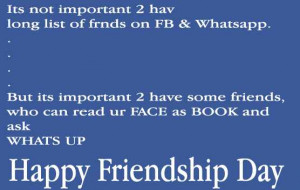 Happy Friendship Day Quotes For Facebook Status ~ Friendship Day 2014 ...