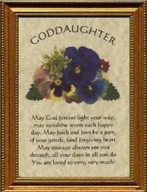Godmother to Goddaughter Poems | Goddaughter Plaque Personalized Poem ...