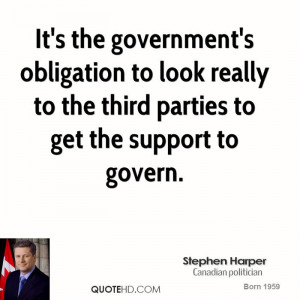 Stephen Harper Government Quotes