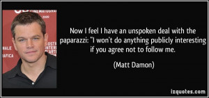 More Matt Damon Quotes