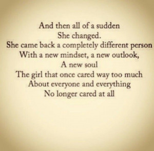 Quotes About No Longer Caring