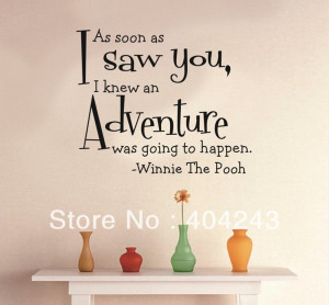 As I Saw You, I Knew An Adventure-Vinyl Wall Decals Quotes Sayings ...