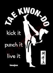 kick it, punch it, live it Taekwondo Art 5 BLACK T-Shirt