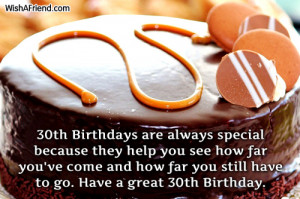 30th Birthdays are always special because they help you see how far ...