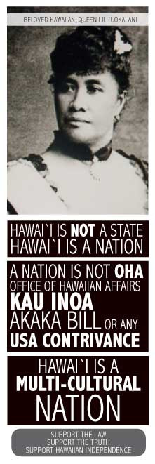 Hawaii is not a state graphic (with Queen Lili`uokalani