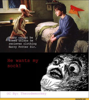 related pictures dobby funny harry potter quote