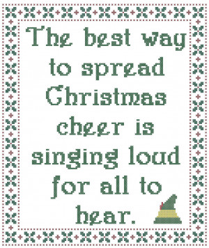 Elf Spreading Christmas Cheer Quote