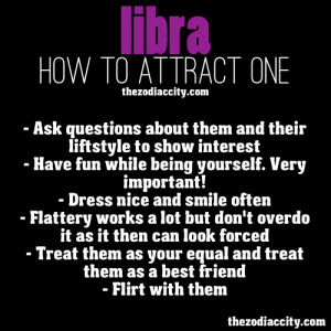 How to attract zodiac Libra.