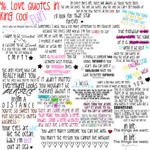 46. Love Quotes in King Cool Fonts(;