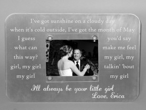 ... Personalized Gift, Dad's Birthday, Wedding, Father's Day, Little Girl