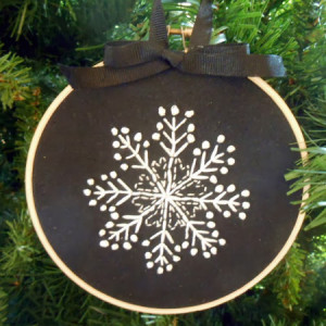 Step Embroider Your Snowflakes