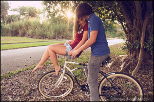bike, couple, love, kiss