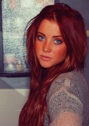 beautiful, blue eyes, cute, ginger, girl, gorgeous, pretty, red hair ...