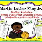 Martin Luther King Jr. Reading/ Vocabulary/ Reveal a Quote with ...