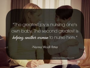 ... Ritter #breastfeeding quote {pinned by http://onecreativemama.com