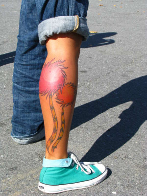 Dr Seuss Lorax Tree Tattoo