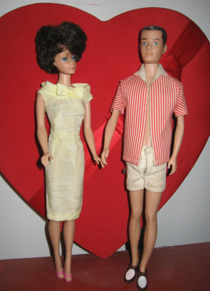 1960 Barbie and Ken Dolls