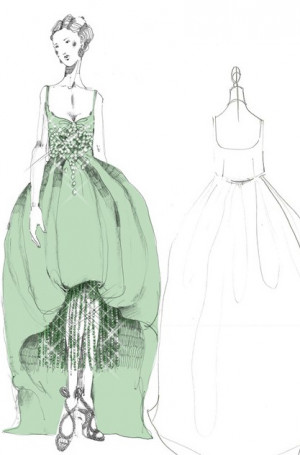 ... sketches plus quotes from Catherine Martin are available at Vogue
