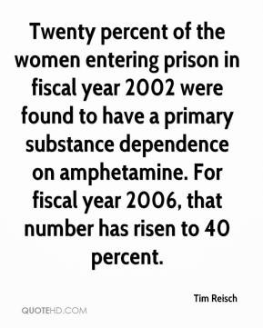 ... amphetamine. For fiscal year 2006, that number has risen to 40 percent