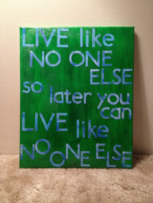 Made this canvas with quote by Dave Ramsey so Dave & I can stay ...