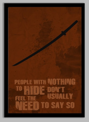 The Walking Dead Michonne Quote Poster