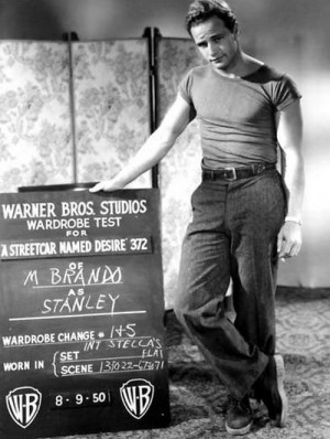 ... wardrobe boards... Marlon Brando ~ A Streetcar Named Desire ~ 8/9/1950