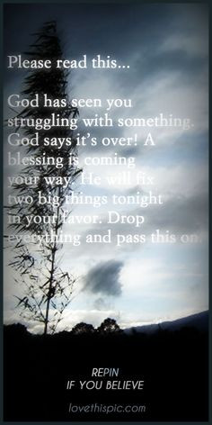 God Has Seen You Struggling With Something God Says It’s Over